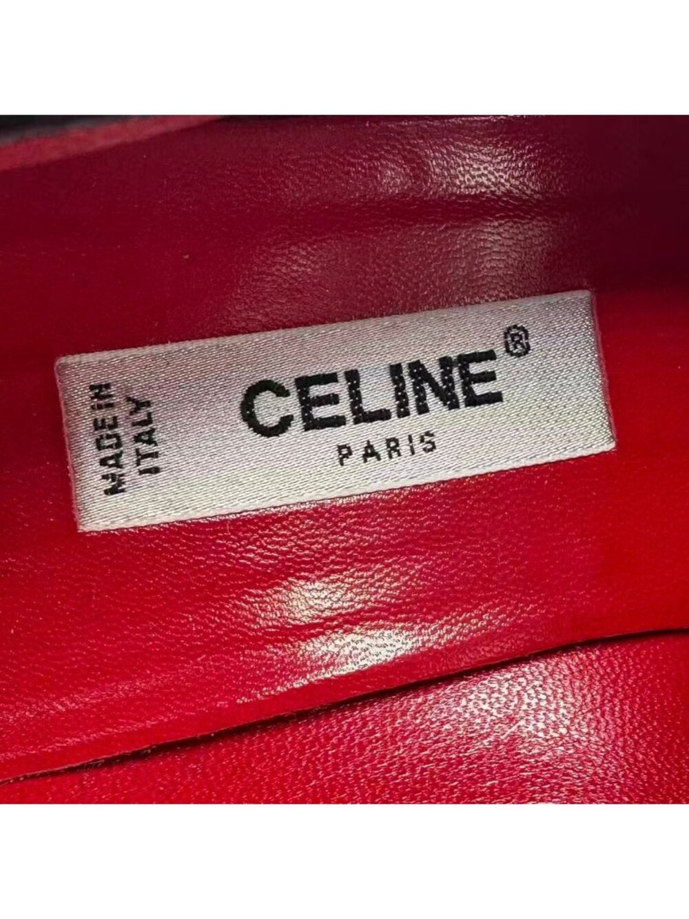 Celine Loafers Leather Croco Pattern 36.5 Black - Picture 7 of 8